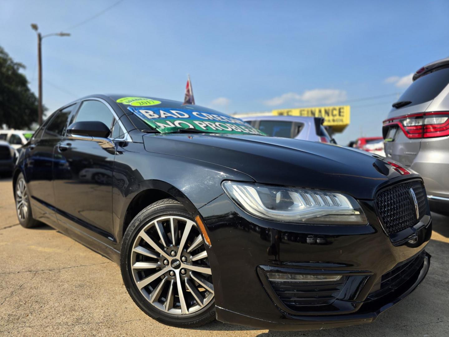 2017 BLACK /BLACK Lincoln MKZ Premier FWD (3LN6L5A95HR) with an 2.0L L4 DOHC 16V engine, 6A transmission, located at 2660 S.Garland Avenue, Garland, TX, 75041, (469) 298-3118, 32.885551, -96.655602 - Photo#0