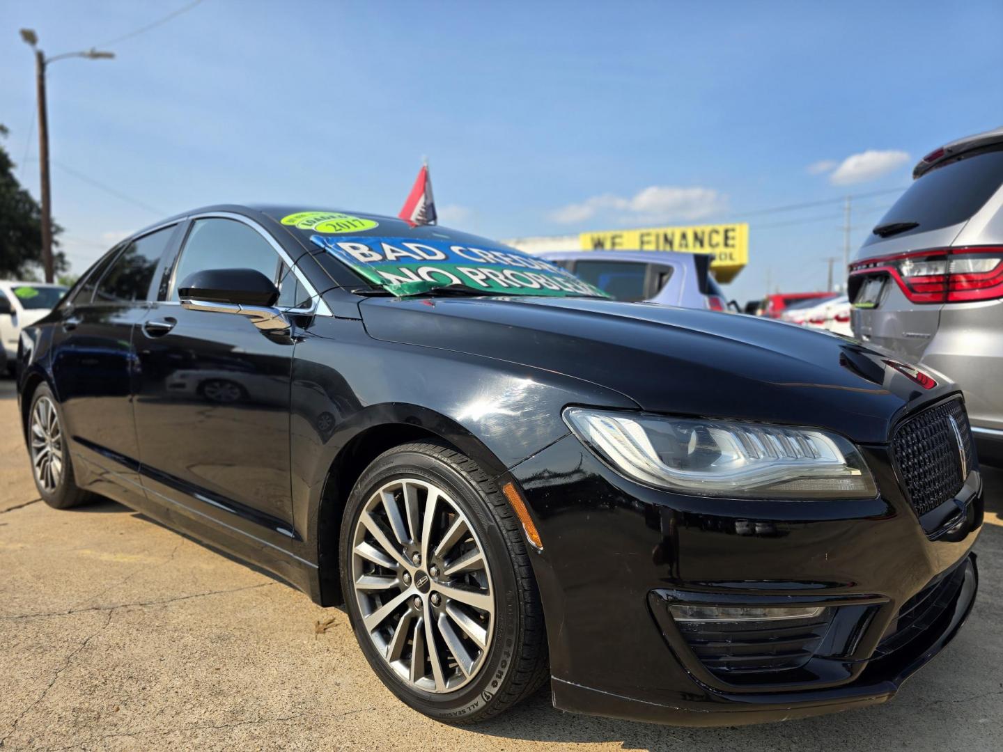 2017 BLACK /BLACK Lincoln MKZ Premier FWD (3LN6L5A95HR) with an 2.0L L4 DOHC 16V engine, 6A transmission, located at 2660 S.Garland Avenue, Garland, TX, 75041, (469) 298-3118, 32.885551, -96.655602 - Photo#1