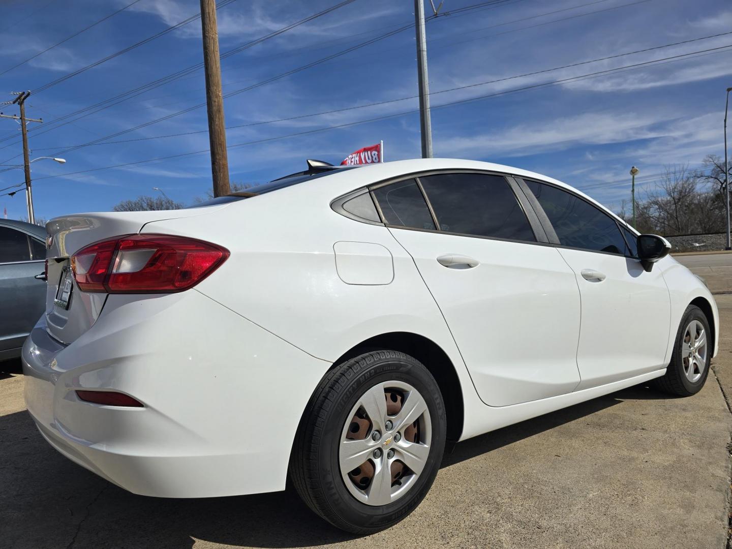 2018 BLACK Chevrolet Cruze LS (1G1BC5SM9J7) with an 1.4L L4 DOHC 16V TURBO engine, 6A transmission, located at 2660 S.Garland Avenue, Garland, TX, 75041, (469) 298-3118, 32.885551, -96.655602 - Photo#3