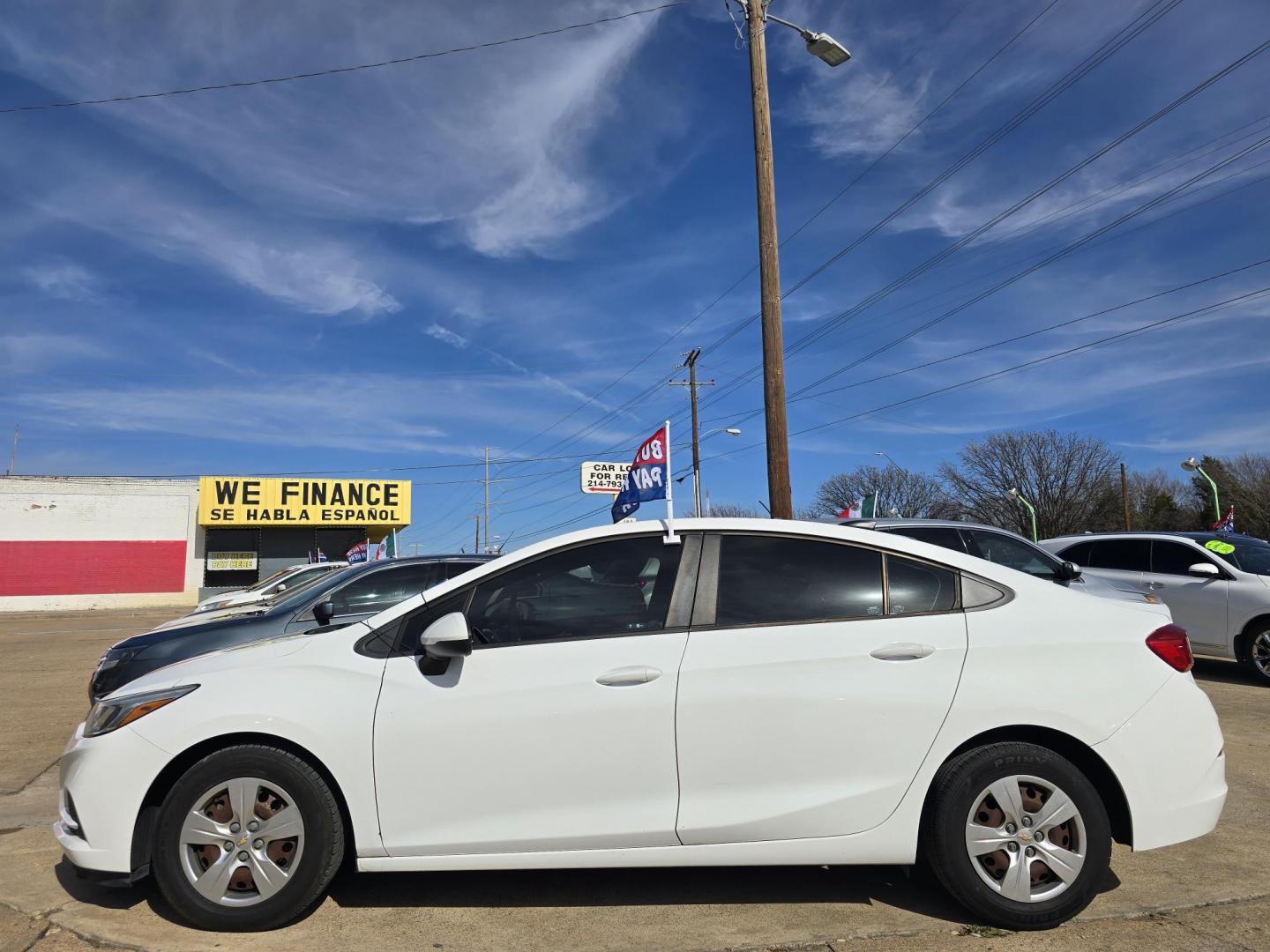 2018 BLACK Chevrolet Cruze LS (1G1BC5SM9J7) with an 1.4L L4 DOHC 16V TURBO engine, 6A transmission, located at 2660 S.Garland Avenue, Garland, TX, 75041, (469) 298-3118, 32.885551, -96.655602 - Photo#6