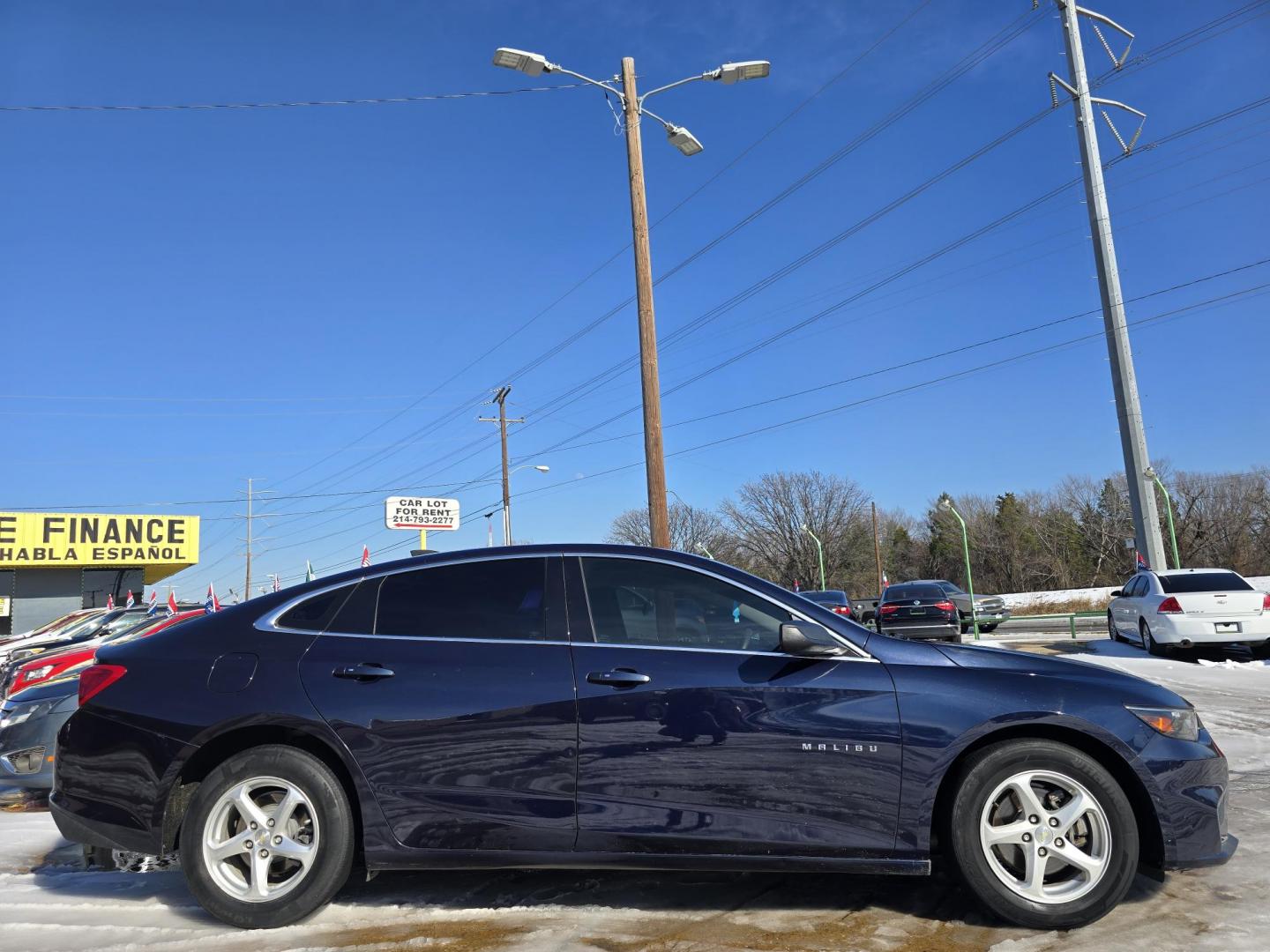 2018 DARK BLUE Chevrolet Malibu LS (1G1ZB5ST3JF) with an 1.5L L4 DOHC 16V engine, 6A transmission, located at 2660 S.Garland Avenue, Garland, TX, 75041, (469) 298-3118, 32.885551, -96.655602 - CASH$$$$$$$$$ CAR!!! - Photo#2