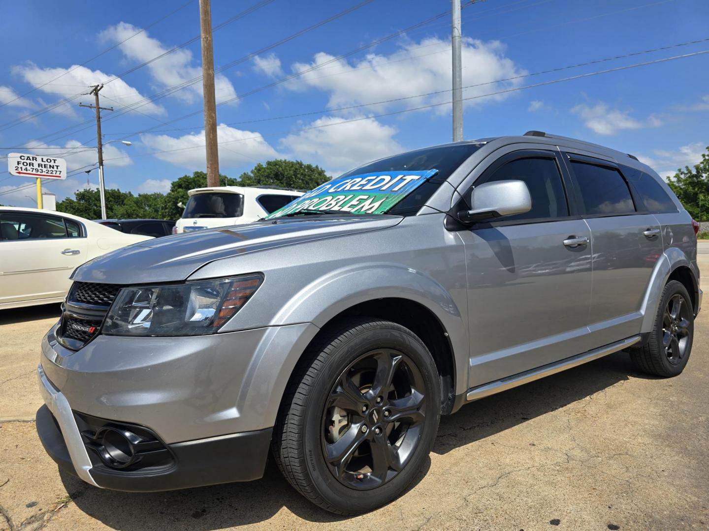 2018 SILVER Dodge Journey Crossroad (3C4PDCGG0JT) with an 3.6L V6 DOHC 24V engine, 4A transmission, located at 2660 S.Garland Avenue, Garland, TX, 75041, (469) 298-3118, 32.885551, -96.655602 - Photo#7