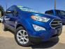 2018 BLUE Ford EcoSport SE (MAJ3P1TE7JC) with an 1.0L L3 engine, 6A transmission, located at 2660 S.Garland Avenue, Garland, TX, 75041, (469) 298-3118, 32.885551, -96.655602 - Photo#0