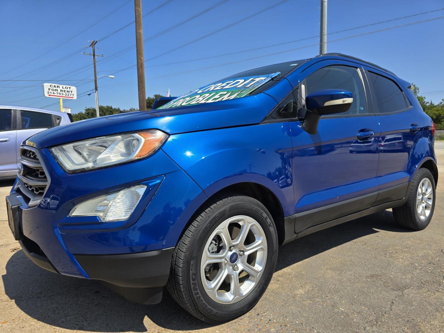 2018 BLUE Ford EcoSport SE (MAJ3P1TE7JC) with an 1.0L L3 engine, 6A transmission, located at 2660 S.Garland Avenue, Garland, TX, 75041, (469) 298-3118, 32.885551, -96.655602 - Photo#7