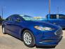 2018 BLUE Ford Fusion S (3FA6P0G72JR) with an 2.5L L4 DOHC 16V engine, 6A transmission, located at 2660 S.Garland Avenue, Garland, TX, 75041, (469) 298-3118, 32.885551, -96.655602 - Photo#1