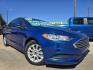 2018 BLUE Ford Fusion S (3FA6P0G72JR) with an 2.5L L4 DOHC 16V engine, 6A transmission, located at 2660 S.Garland Avenue, Garland, TX, 75041, (469) 298-3118, 32.885551, -96.655602 - Photo#0