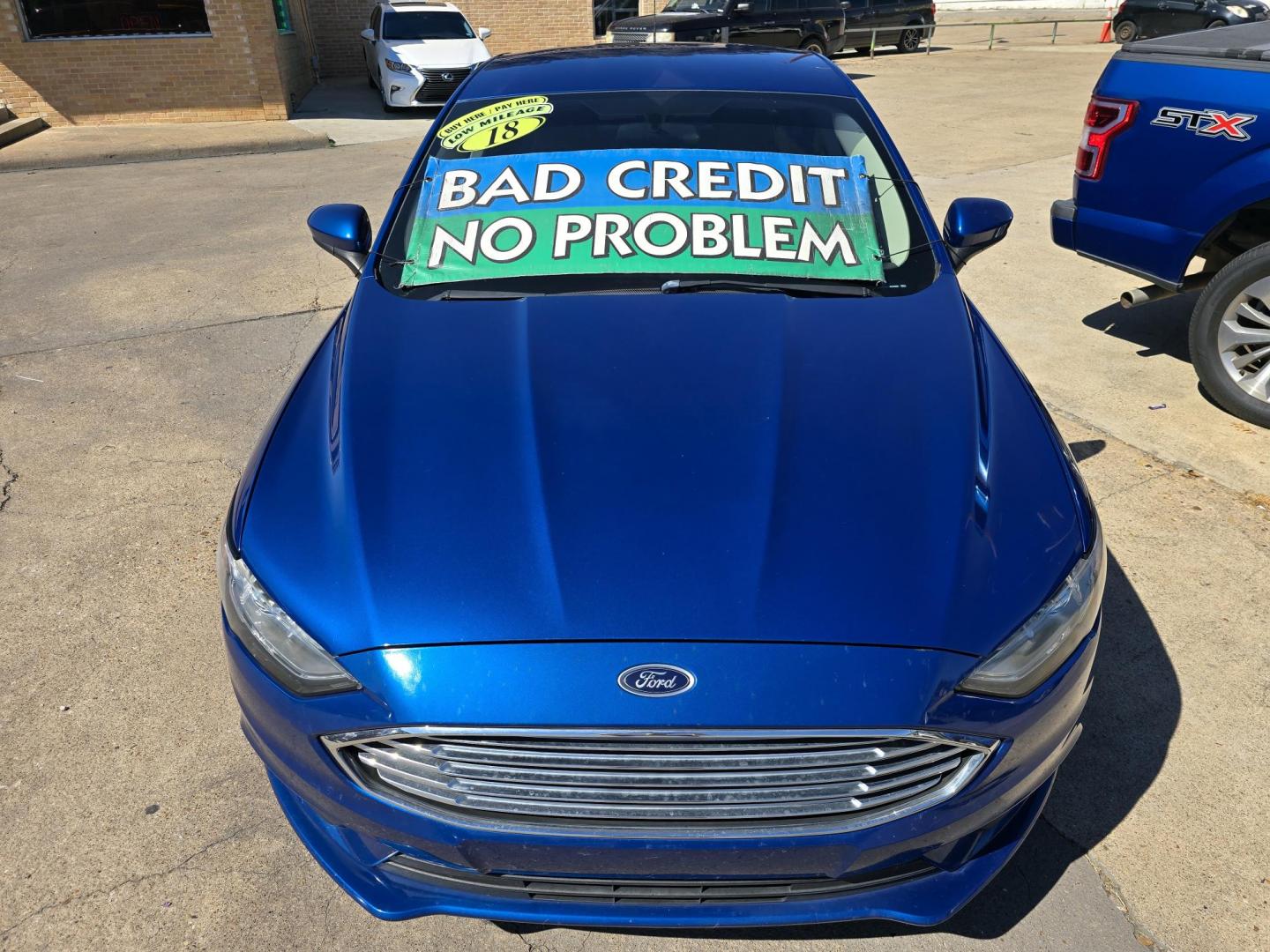 2018 BLUE Ford Fusion S (3FA6P0G72JR) with an 2.5L L4 DOHC 16V engine, 6A transmission, located at 2660 S.Garland Avenue, Garland, TX, 75041, (469) 298-3118, 32.885551, -96.655602 - Photo#8