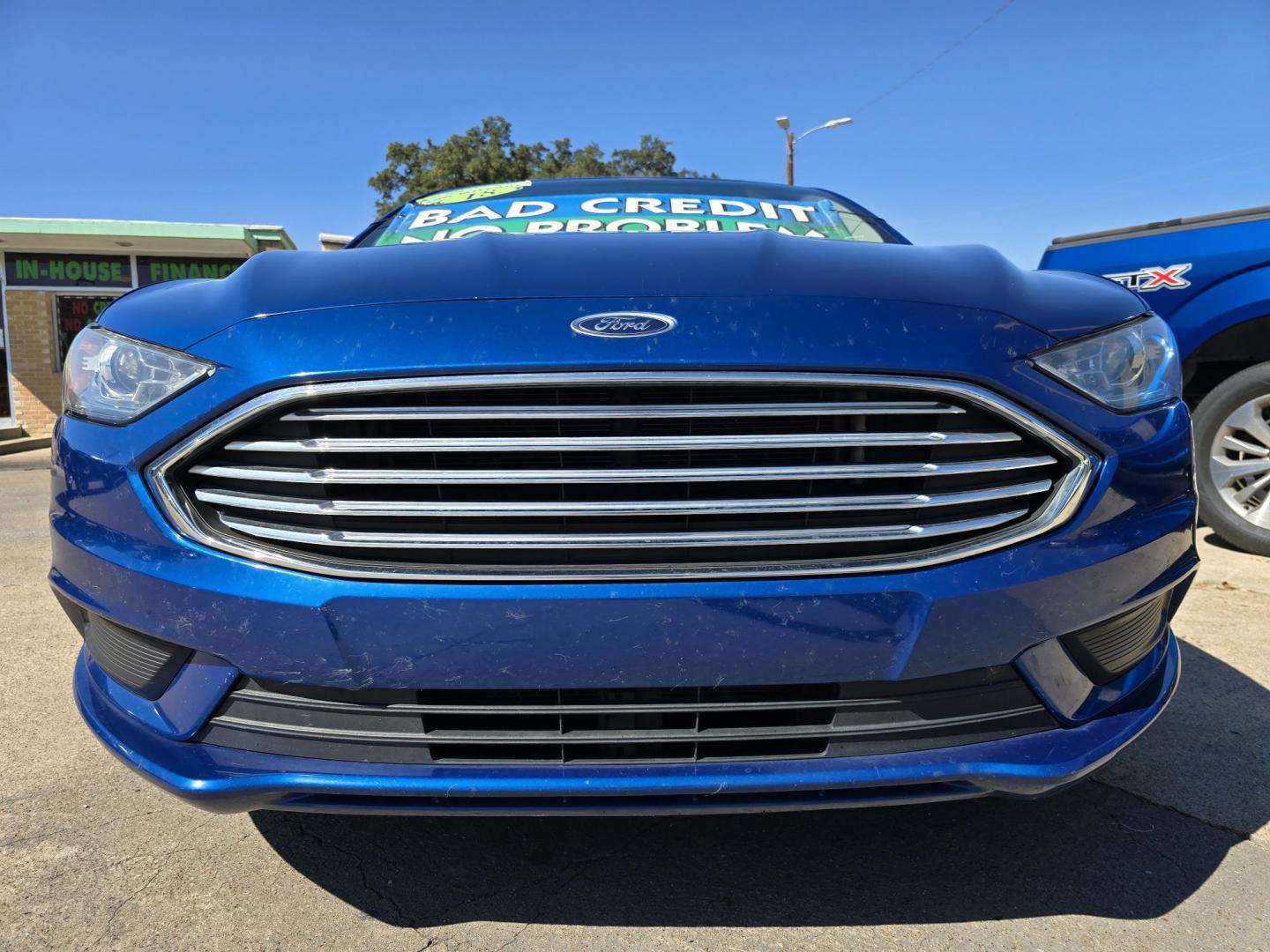 2018 BLUE Ford Fusion S (3FA6P0G72JR) with an 2.5L L4 DOHC 16V engine, 6A transmission, located at 2660 S.Garland Avenue, Garland, TX, 75041, (469) 298-3118, 32.885551, -96.655602 - Photo#9