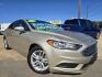 2018 GOLD Ford Fusion SE (3FA6P0HD9JR) with an 1.5L L4 DOHC 16V engine, 6A transmission, located at 2660 S.Garland Avenue, Garland, TX, 75041, (469) 298-3118, 32.885551, -96.655602 - Photo#0
