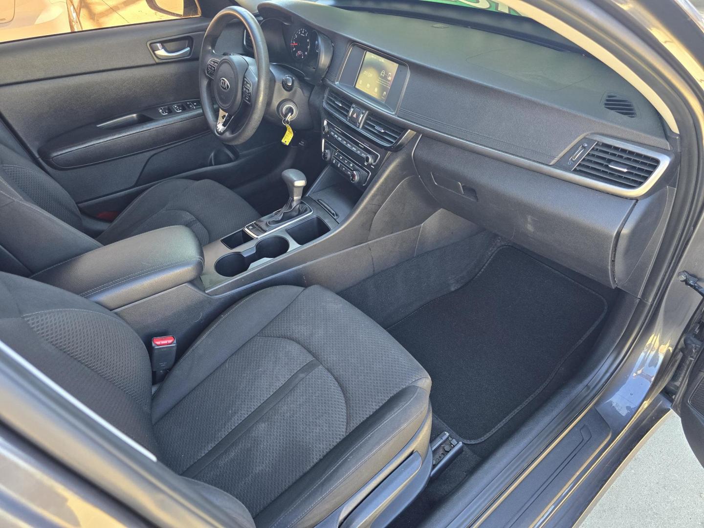 2018 GRAY Kia Optima LX (KNAGT4L38J5) with an 2.4L L4 DOHC 16V engine, 6A transmission, located at 2660 S.Garland Avenue, Garland, TX, 75041, (469) 298-3118, 32.885551, -96.655602 - Photo#16