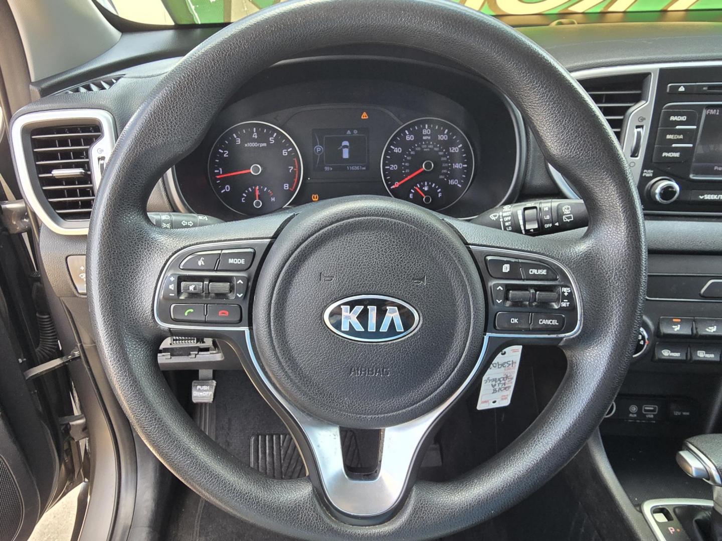 2018 SILVER Kia Sportage LX (KNDPM3AC1J7) with an 2.4L V6 DOHC 24V engine, 6A transmission, located at 2660 S.Garland Avenue, Garland, TX, 75041, (469) 298-3118, 32.885551, -96.655602 - Photo#12