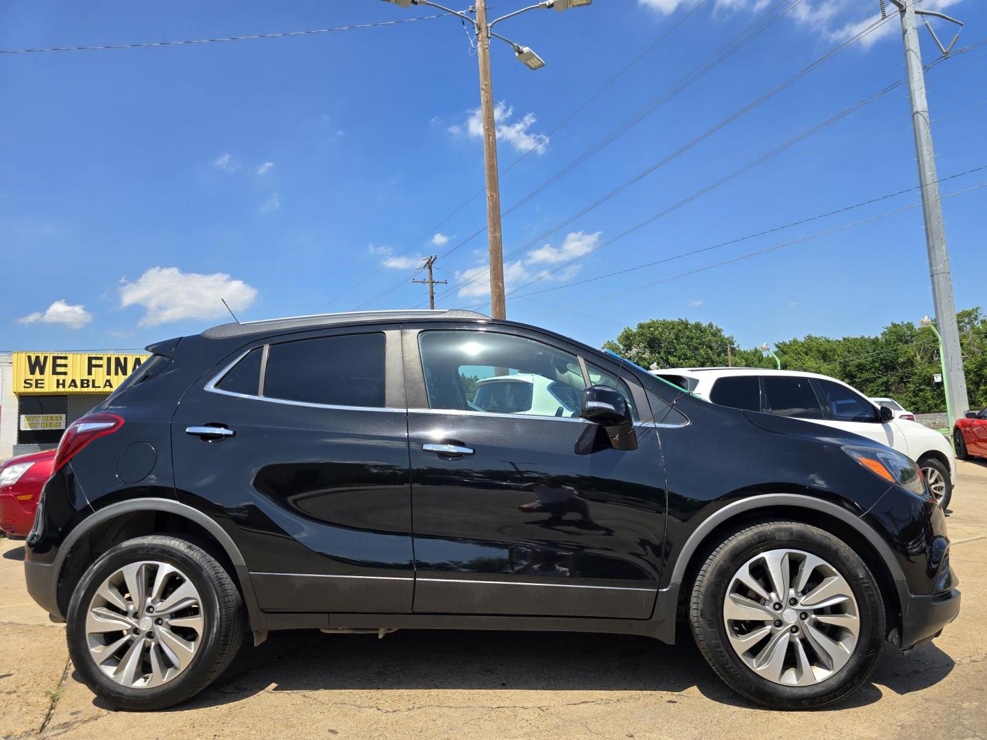 2019 BLACK Buick Encore Preferred (KL4CJASB4KB) with an 1.4L L4 DOHC 16V TURBO engine, 6A transmission, located at 2660 S.Garland Avenue, Garland, TX, 75041, (469) 298-3118, 32.885551, -96.655602 - Welcome to DallasAutos4Less, one of the Premier BUY HERE PAY HERE Dealers in the North Dallas Area. We specialize in financing to people with NO CREDIT or BAD CREDIT. We need proof of income, proof of residence, and a ID. Come buy your new car from us today!! This is a SUPER CLEAN 2019 BUICK ENCO - Photo#2