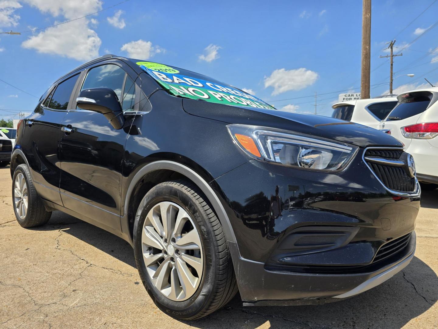 2019 BLACK Buick Encore Preferred (KL4CJASB4KB) with an 1.4L L4 DOHC 16V TURBO engine, 6A transmission, located at 2660 S.Garland Avenue, Garland, TX, 75041, (469) 298-3118, 32.885551, -96.655602 - Welcome to DallasAutos4Less, one of the Premier BUY HERE PAY HERE Dealers in the North Dallas Area. We specialize in financing to people with NO CREDIT or BAD CREDIT. We need proof of income, proof of residence, and a ID. Come buy your new car from us today!! This is a SUPER CLEAN 2019 BUICK ENCO - Photo#1