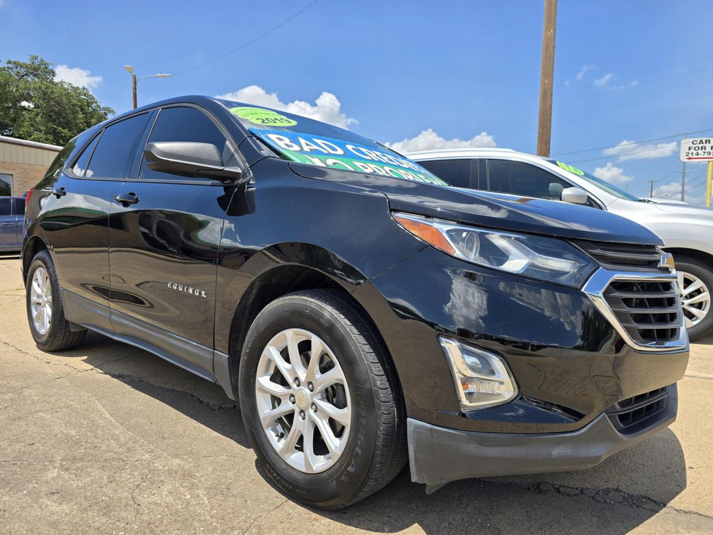 2019 BLACK Chevrolet Equinox LS (3GNAXHEV2KL) with an 1.5L L4 DIR DOHC 16V TURBO engine, 6A transmission, located at 2660 S.Garland Avenue, Garland, TX, 75041, (469) 298-3118, 32.885551, -96.655602 - Welcome to DallasAutos4Less, one of the Premier BUY HERE PAY HERE Dealers in the North Dallas Area. We specialize in financing to people with NO CREDIT or BAD CREDIT. We need proof of income, proof of residence, and a ID. Come buy your new car from us today!! This is a very well cared for 2019 Ch - Photo#1