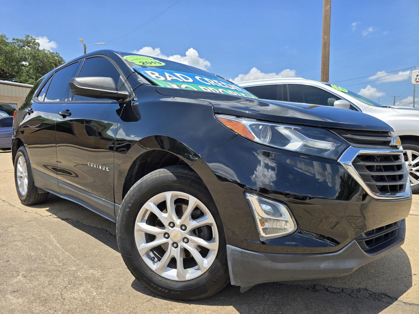 2019 BLACK Chevrolet Equinox LS (3GNAXHEV2KL) with an 1.5L L4 DIR DOHC 16V TURBO engine, 6A transmission, located at 2660 S.Garland Avenue, Garland, TX, 75041, (469) 298-3118, 32.885551, -96.655602 - Welcome to DallasAutos4Less, one of the Premier BUY HERE PAY HERE Dealers in the North Dallas Area. We specialize in financing to people with NO CREDIT or BAD CREDIT. We need proof of income, proof of residence, and a ID. Come buy your new car from us today!! This is a very well cared for 2019 Ch - Photo#0