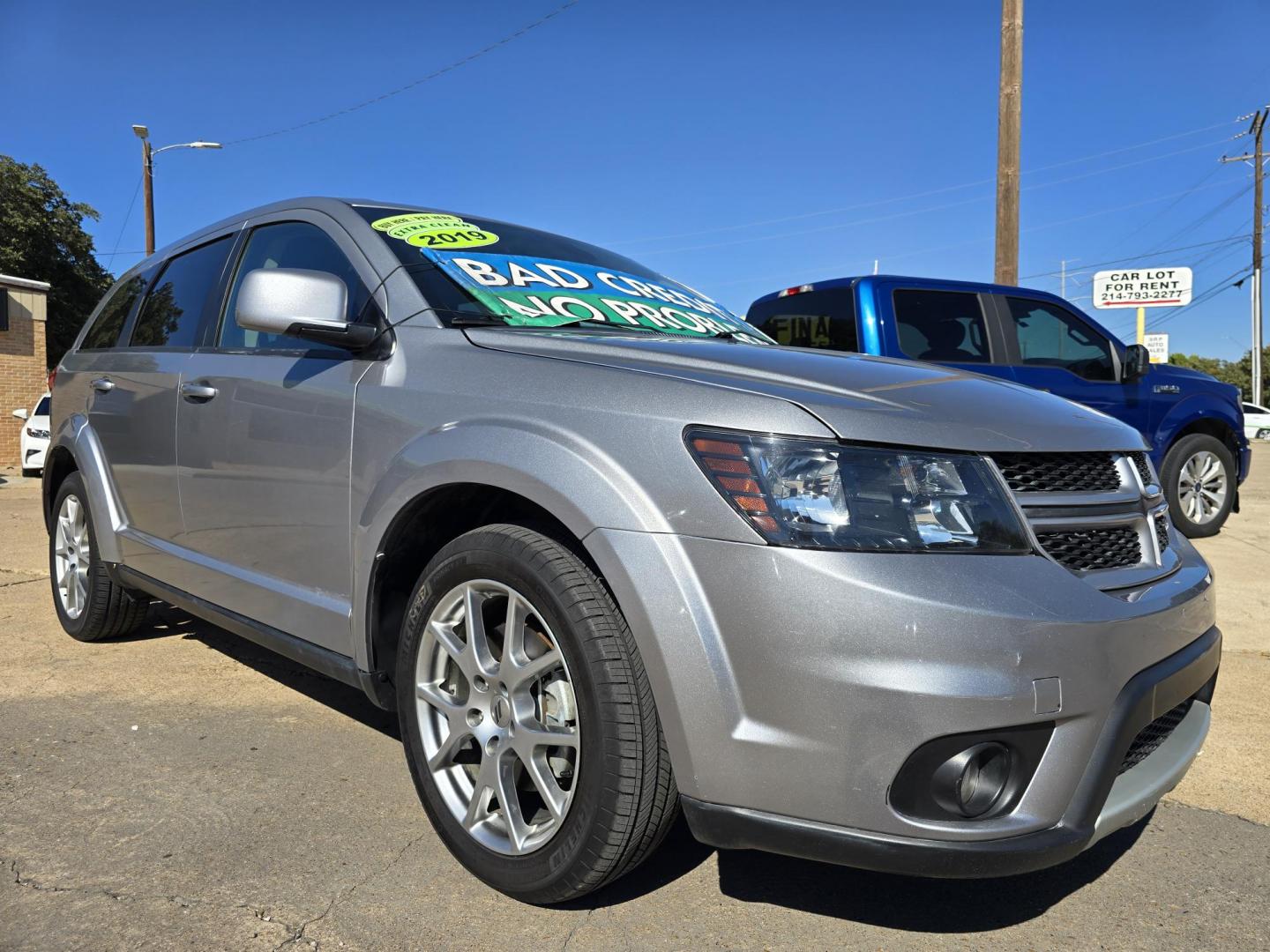 2019 GRAY /BLACK Dodge Journey GT (3C4PDCEG6KT) with an 3.6L V6 DOHC 24V engine, 6A transmission, located at 2660 S.Garland Avenue, Garland, TX, 75041, (469) 298-3118, 32.885551, -96.655602 - Photo#1