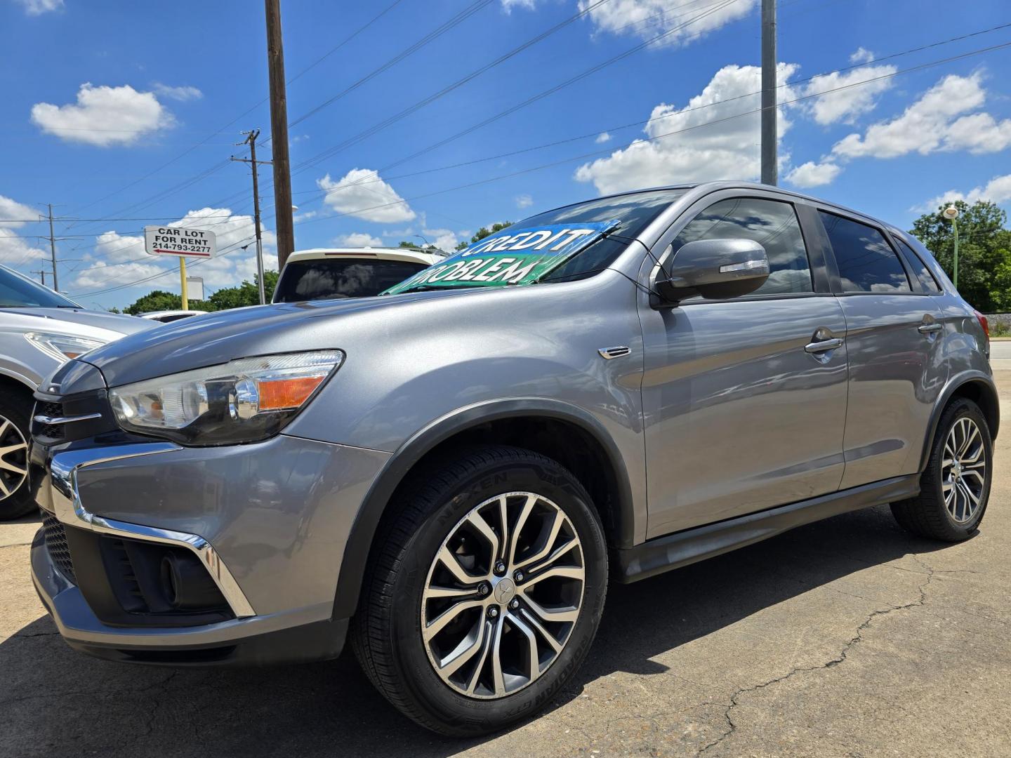 2019 GRAY Mitsubishi Outlander Sport ES (JA4AP3AU6KU) with an 2.0L L4 DOHC 16V engine, AUTO transmission, located at 2660 S.Garland Avenue, Garland, TX, 75041, (469) 298-3118, 32.885551, -96.655602 - Photo#7