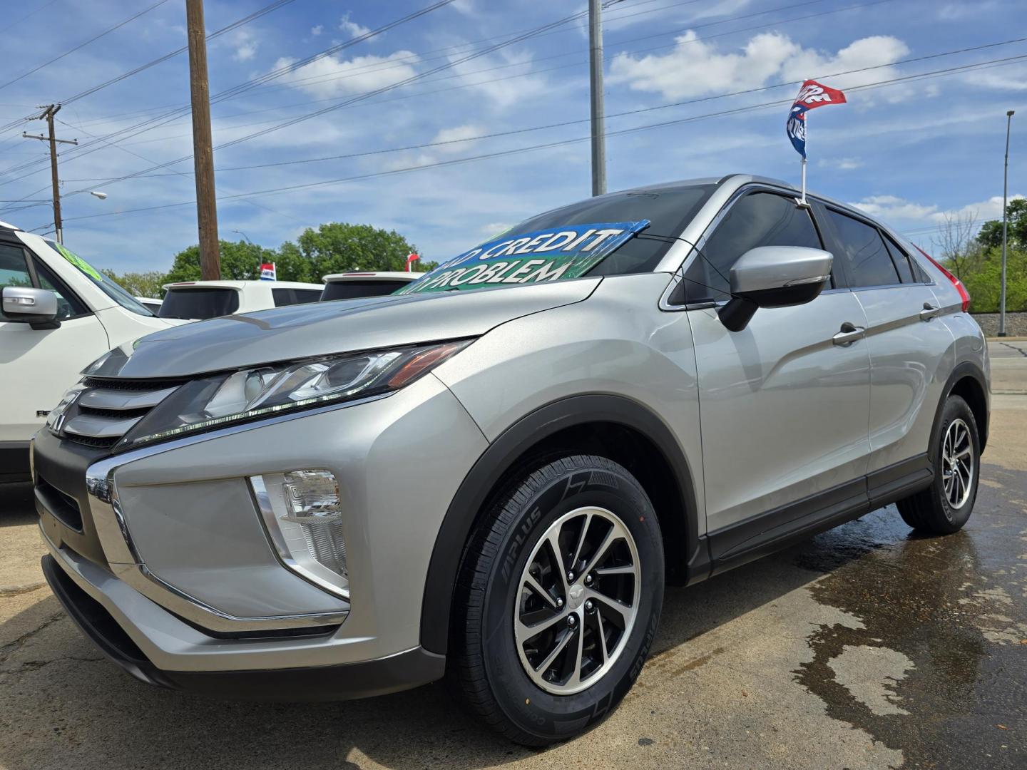 2020 SILVER Mitsubishi Eclipse Cross ES (JA4AS3AA8LZ) with an 1.5L L4 DOHC 16V engine, CVT transmission, located at 2660 S.Garland Avenue, Garland, TX, 75041, (469) 298-3118, 32.885551, -96.655602 - Photo#7