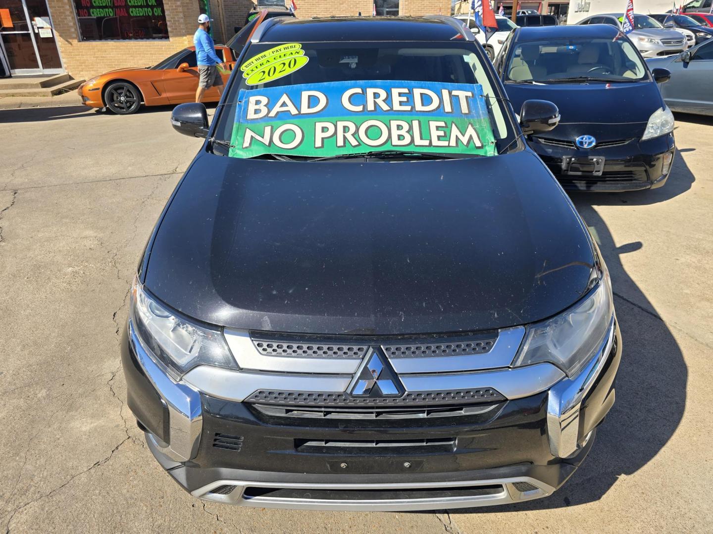 2020 BLACK Mitsubishi Outlander SEL (JA4AZ3A31LZ) with an 2.4L L4 DOHC 16V engine, CVT transmission, located at 2660 S.Garland Avenue, Garland, TX, 75041, (469) 298-3118, 32.885551, -96.655602 - Photo#8
